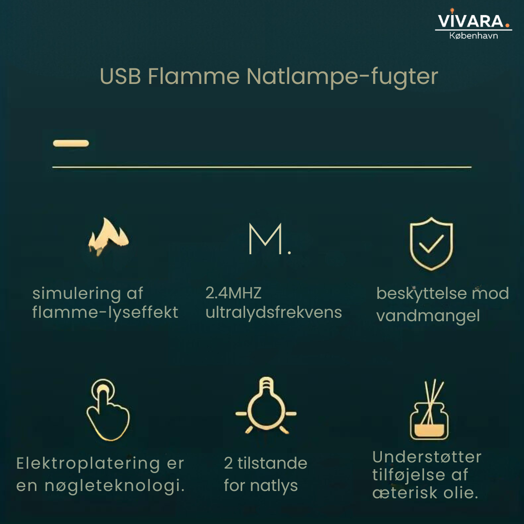 PurifyGlow™ - USB Flame Natlys Aroma Diffuser