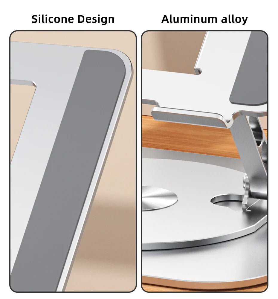 SpinFlexStand™ - Laptop Stand Aluminiumslegering Roterende Beslag