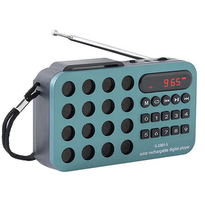 SolarTune™ - Mini Bærbar FM Radio Solopladning Bluetooth Højttaler