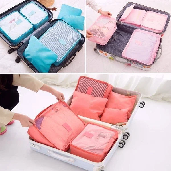 TravelCube™ - 6-Delt Bagagepakning Cubes Organizer Sæt