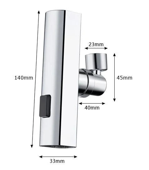 AquaWavePro™ - 3-i-1 360° Vandfalds Køkkenarmatur