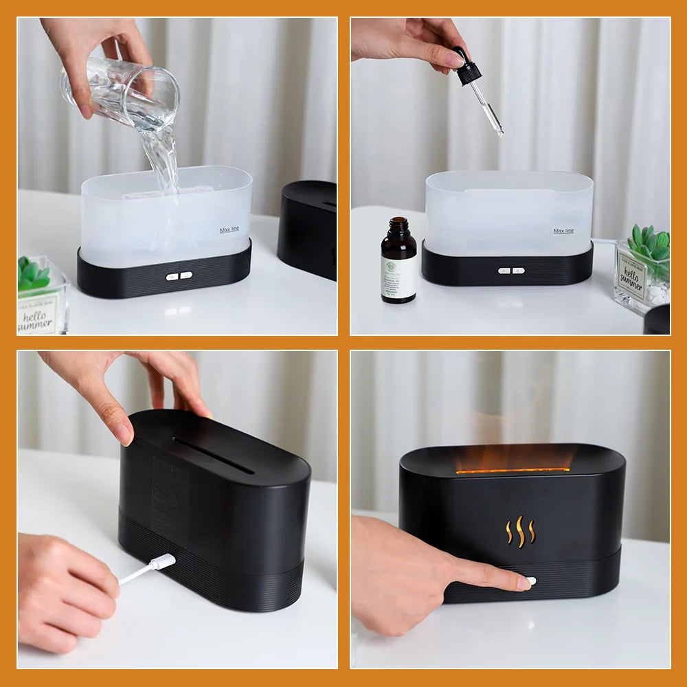 PurifyGlow™ - USB Flame Natlys Aroma Diffuser