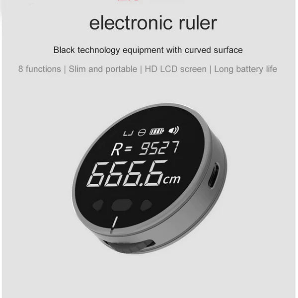 MeasureTech™ - Højopløsnings digital LCD-elektronisk målestok