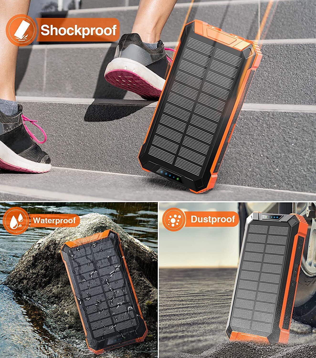 Thor™ - Trådløs Solar Powerbank