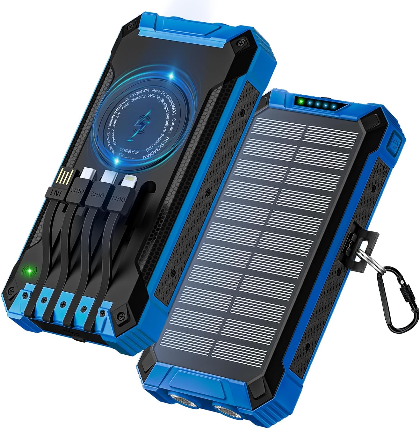 Thor™ - Trådløs Solar Powerbank