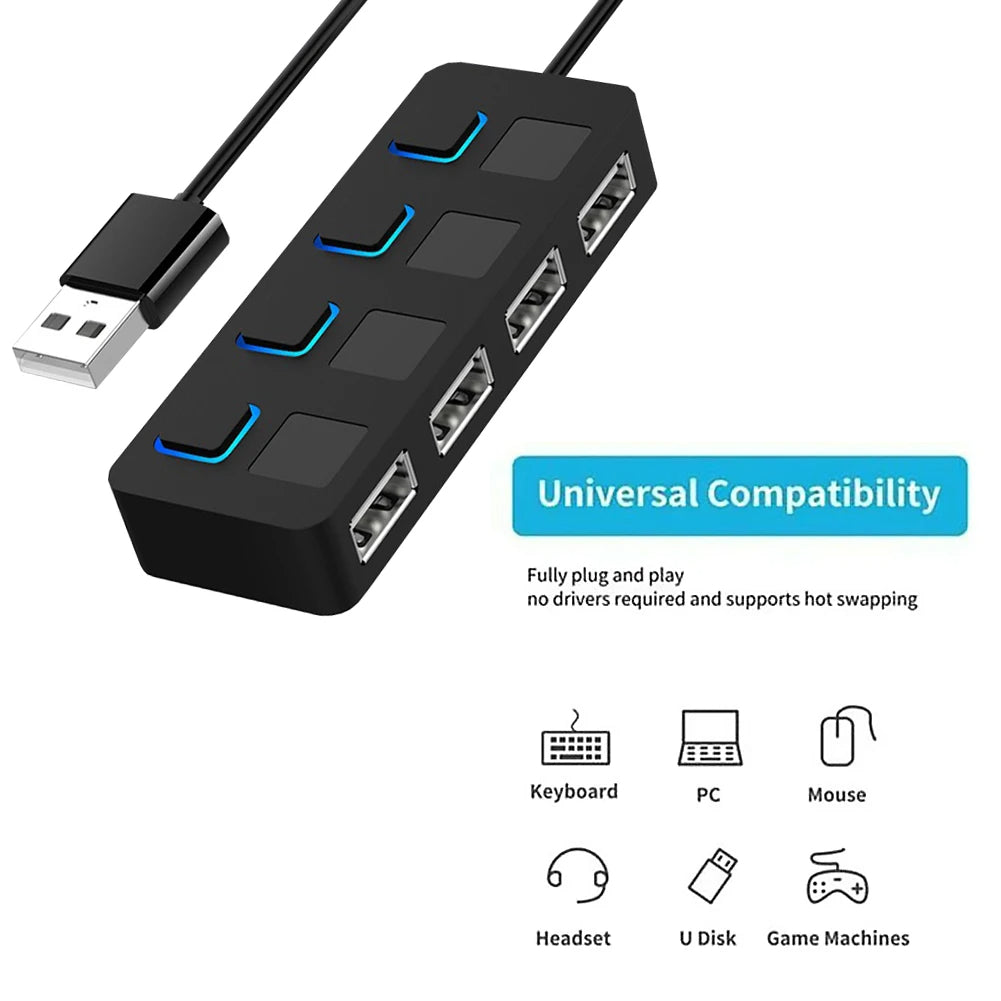 USBLinkPro™ - USB 3.0 HUB Multi USB Splitter og Strømadapter