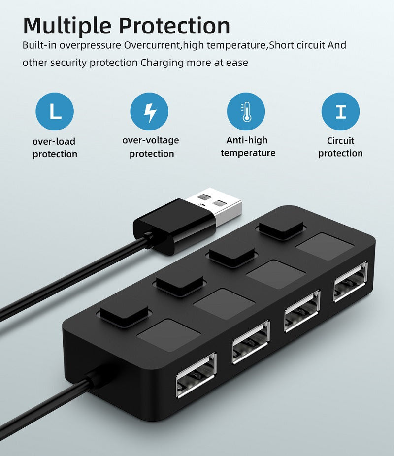 USBLinkPro™ - USB 3.0 HUB Multi USB Splitter og Strømadapter